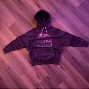 Distressed young money hoodie
